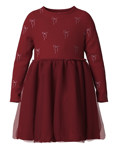 Name it - NMFRi Kleid - Red Dahlia